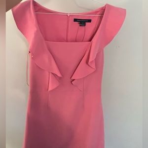 French connection square neck pink mini dress